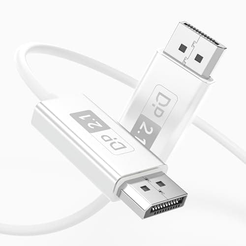 Image of huaham 16K Displayport 2.1 Cable (10M),80Gbps Fiber Optic DP 2.1 to DP Cord,Support[16K@60Hz, 8K@60Hz, 4K@240Hz] with FreeSync, G-SYNC and HDR for Gaming Monitor, PC, RTX 4080/4090, RX 7900 etc