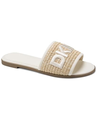 Image of DKNY Women's Winslet-Flat Slide 5mm Sandal, Natural, 3 UK