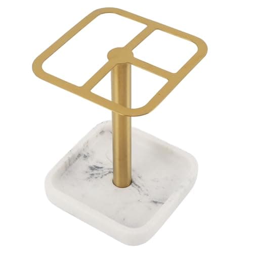 Image of Culnflun Toothbrush Holder, Brushed Brass Toothbrush Holder, Rust-Resistant 304 Stainless Steel, 3 Slots for Storage, Space-Saving Design, Suitable for Bathroom Storage of Dental Supplies (Gold)