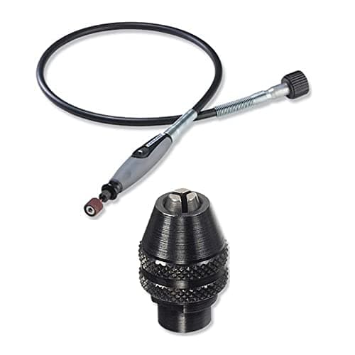 Image of Dremel 225-02 Flex-Shaft Attachment with 4486 Keyless Chuck Bundle (2 Items)