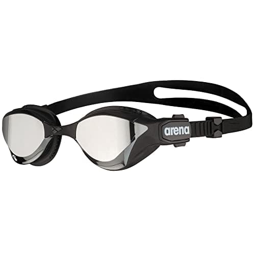 Image of ARENA Cobra Tri Swipe Mirror Unisex Adult Triathlon Goggles, Swimming Pool Goggles with Mirror Lenses, Anti-Fog, UV Protection, 3 Interchangeable Nose Bridges