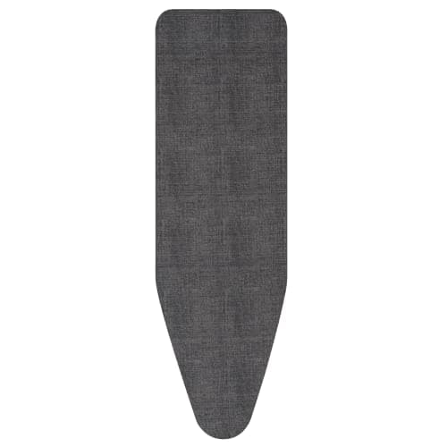 Image of Brabantia Ironing Board Cover D 135x45 cm – Denim Black | 100% Cotton Top Layer with 8mm Foam Padding for Size D Ironing Boards | Durable, Washable, and Easy to Install