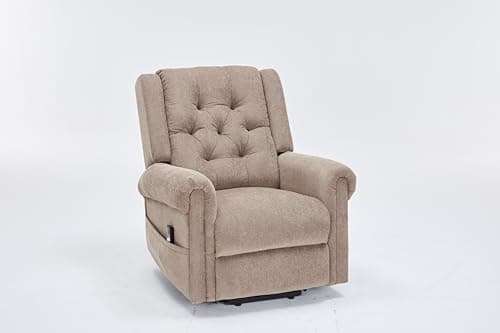 Image of Angel Mobility York Electric Power Fabric Rise and Recline Armchair Lift Recliner Chair High Back