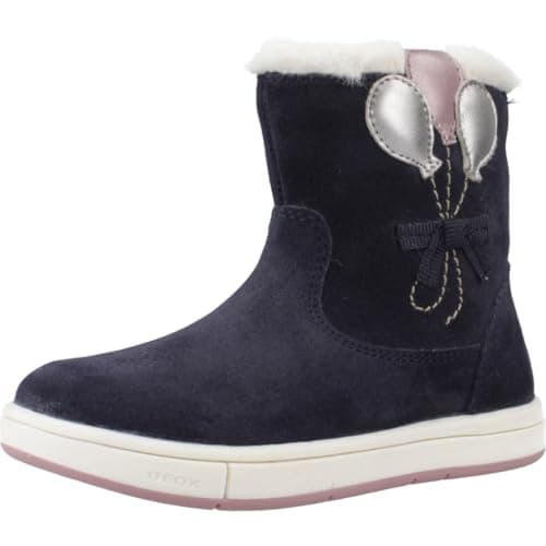Image of Geox Girls' B Trottola Girl Ankle Boot, Navy pink, 6 UK