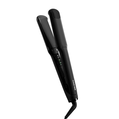 Image of CLOUD NINE The Wide Iron Hair Straightener Gift Set | Ceramic Floating Plates Cushion Spring Flex Technology | Variable Temperature Control 100°C - 200°C | Professional Design for Range of Hair Types…