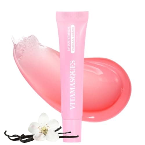 Image of Vitamasques Peptide Lip Balm for Dry Cracked Lips, Moisturising & Hydrating Tinted Lip Balm, Korean Lip Mask Plumping Lip Treatment for Dry Lips - Vanilla Crème, Made in Korea, 0.33 fl oz