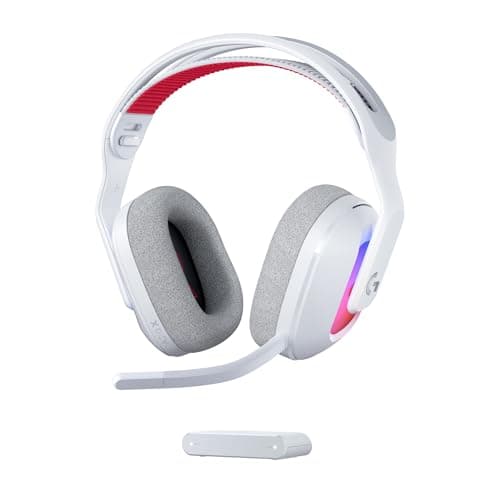 Image of Logitech G Astro A20 X LIGHTSPEED Wireless Gaming Headset for PS5, Xbox, Nintendo Switch/Switch 2, PC with 2-system PLAYSYNC Audio, Bluetooth, LIGHTSYNC RGB, and 48 kHz Boom Mic - White