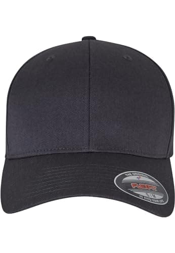 Image of Flexfit Unisex Wooly Combed Baseball Cap, Charcoal,