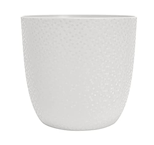 Image of EDA - Opal Pot Cover Diameter 18.5 cm – Ivory White