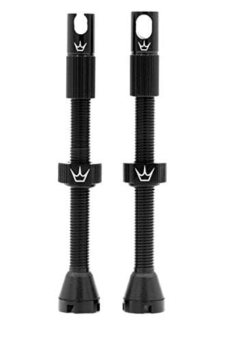 Image of Peaty's X Chris King MK2 Tubeless Valves Presta - Integrated Spoke Key & Valve Core Removal Caps, Mountain Bike, Road & Gravel Bicycle Tyre, Insert Compatible, 7075 Aluminium - 60mm, Black