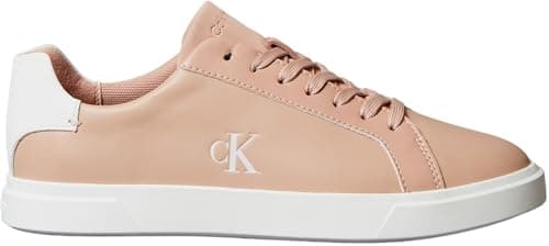 Image of Calvin Klein Women’s Low Pro Leather Cupsole Trainers, Pink (Tuscany), 8
