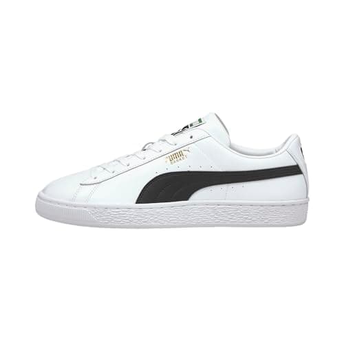 Image of PUMA Men's Basket Classic XXI Sneaker, White Black, 8 UK