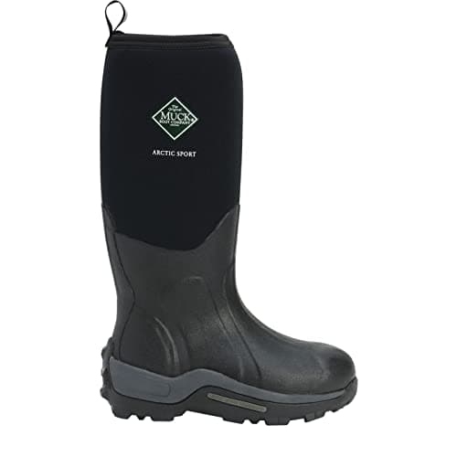 Image of Muck Boots Unisex Arctic Sport Fleece Lined Waterproof Pull on Boot, Black, 10