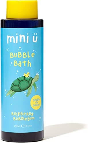Image of Mini U Raspberry Bubblegum Bubble Bath Blue - UK Made, Naturally derived, Vegan & Cruelty Free