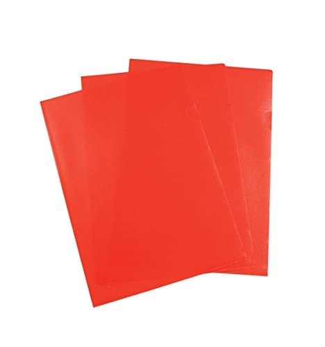 Image of 5 Star Office Folder Cut Flush Polypropylene Copy-safe Translucent 120 Micron A4 Red [Pack 25]