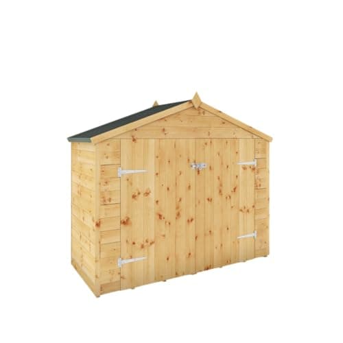 Image of WALTONS | 3 x 7 Shiplap Bike Store | Apex Roof | Tongue and Groove | Wooden Garden Bicycle Storage Shed | 10 Year Anti Rot Guarantee | 3ft 7ft