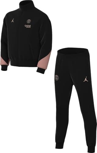 Image of Paris Saint-Germain Strike Third Jordan Dri-Fit Football Tracksuit Made of Knitted Material for Older Children, Black/Rust Pink/Rust Pink, FQ2660-013, M
