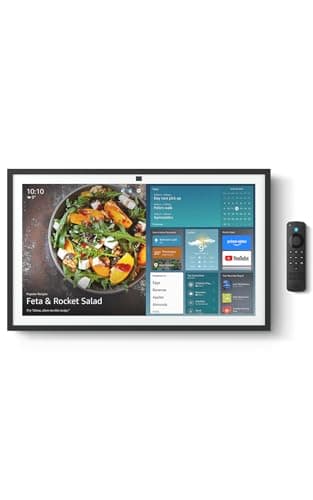 Image of Amazon Echo Show 21 (newest gen), A stunning 21" smart display with built-in Fire TV, powerful vibrant sound, immersive HD streaming, with Alexa+ Early Access