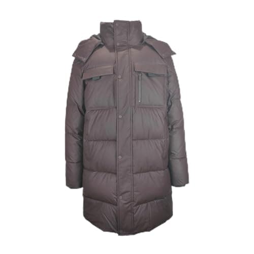Image of Jack Wills Mens Long Puffer Coat Sleeve Black Coffee M