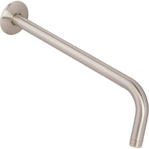 Image of Aqua Elegante 12 Inch Shower Arm And Flange - Solid Stainless Steel, Wall-Mounted For Fixed Shower Head & Rain Showerhead - Brushed Nickel