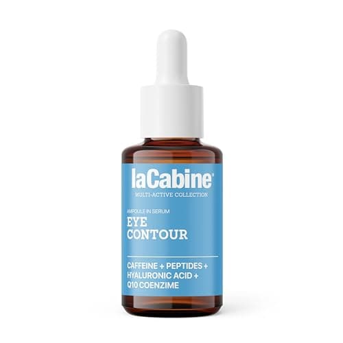 Image of laCabine Eye Contour Serum 30ml– Caffeine, Peptides & Hyaluronic Acid | Reduces Bags & Dark Circles | Smooths Fine Lines & Boosts Elasticity
