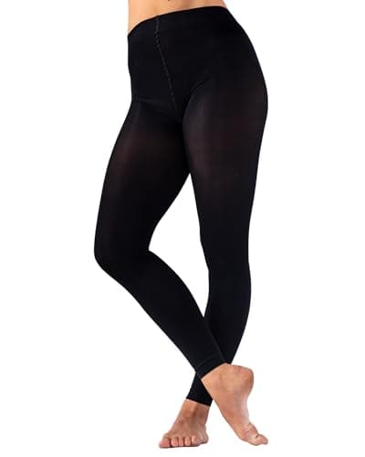 Image of High Perf Footless Dance Tights for Girls, Black, Age 9-11