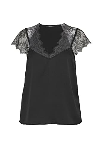Image of guess Short Sleeve Women's SS Miranda Top W1YH0H WD8G0 S Black Jblk Jet Black A996
