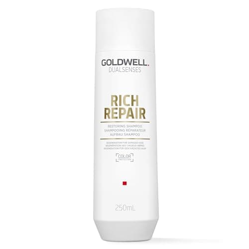 Image of Goldwell Dualsenses Rich Repair Shampoo, For Dry to Damaged Hair, Minimizes Color Fading, 250ml