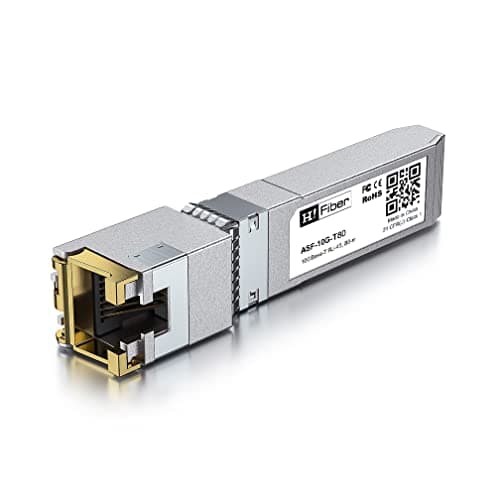 Image of Cisco 10GBASE-T SFP+ Transceiver to RJ45 - 80 Metres, Compatible with Cisco SFP-10G-T-S, Ubiquiti UniFi UF-RJ45-10G, Mikrotik S+RJ10, Netgear AXM765