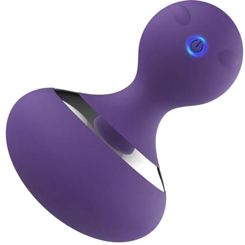 Image of MANFLY Handheld Massage Ball, Portable Neck Massager, Multifunctional Rechargeable Massage Tool (Violet)