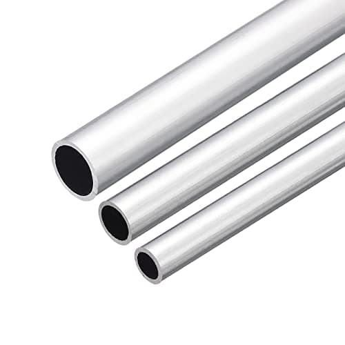 Image of sourcing map 6063 Aluminum Round Tube, 12mm 14mm 16mm OD 1mm Wall Thickness 300mm Length Pipe Tubing for Industry DIY Projects, Pack of 3