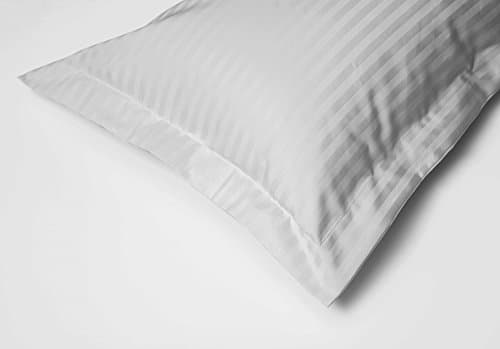 Image of Belledorm Hotel Suite Satin Stripe - 4 PACK Oxford Pillowcases - 540 Thread Count (Platinum)