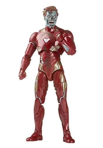 Image of Marvel Legends Series MCU Disney Plus What If Zombie Iron Man Marvel Action Figure, 4 Accessories