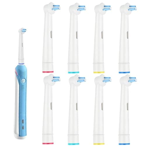 Image of 8Pcs Interspace Toothbrush Heads, Electric Toothbrush Head Replacement Brush Heads Compatible with Braun Oral B Electric Toothbrushes for Cleaning Crevices, Bridges and Implants
