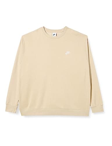 Image of NIKE BV2662-206 M NSW CLUB CRW BB Sweatshirt Men's Rattan/White 4XL-T