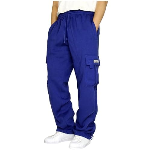Image of Lxitoler Sweat Pants Men Cargo Joggers Winter Trousers Men Tracksuit Bottoms for Men Cargo Joggers Cotton Tracksuit Bottoms for Men Baggy Joggers Baggy Joggers Men Men's Activewear