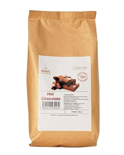 Image of KV&C - Hot Chocolate Granulated Instant | Creamy Frothy Rich Flavour Drink | Home | Office | Vending | 1kg Bag (1 Bag)