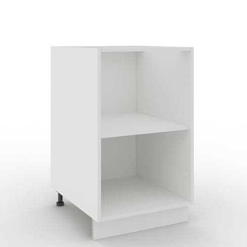 Image of JD Greta Adjustable Kitchen Base Unit Carcass - 500mm - Kitchen Cabinet Carcass - White Matt