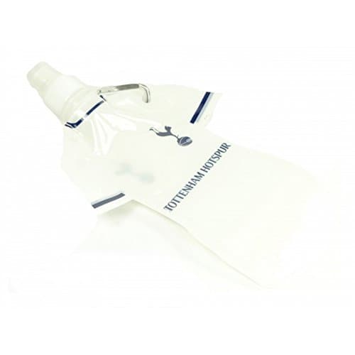 Image of Tottenham Hotspur FC Official Football Flat Sports Water Bottle (350ml) (One Size) (White/Navy)