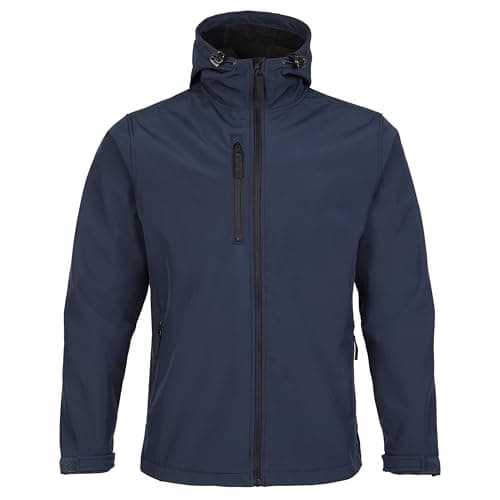 Image of Fort - Holkham Jacket - Large - Navy Jacket - Softshell Fabric - Rain Coats for Men - Waterproof Jacket - Comfortable & Durable - Winter Jackets for Men - Mens Winter Jackets
