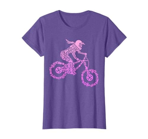 Image of Mountain Bike MTB Downhill Biking Cycling Biker Girls Women T-Shirt