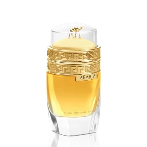Image of Arabia Eau de Parfum for Women, 100ml - Floral Fruity Fragrance with Rose, Raspberry, Vanilla, Sandalwood, Oakmoss, Amber & Musk Notes, Elegant Long-lasting Perfume for Daily Wear