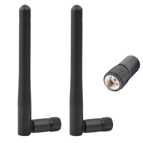 Image of 2-Pack WiFi Antenna for PC, Dual Band 2.4GHz & 5GHz/5.8GHz | 3dBi Gain | Omni-Directional | RP-SMA Male Connector