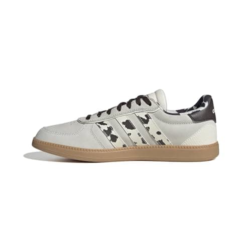 Image of adidas Women's Breaknet Sleek Shoes, Off White/Off White/Dark Brown, 5 UK