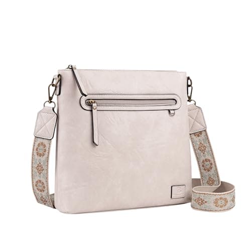 Image of Pomelo Best Women’s Medium Crossbody Bag – Lightweight Vegan Leather Handbag for Women with Wide Adjustable Shoulder Strap and Card Pockets