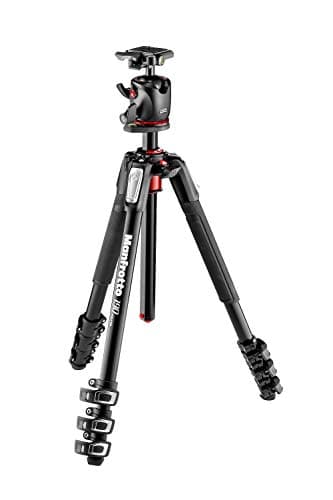 Image of Manfrotto 190X Aluminium Tripod, 4-Section with XPRO Ball Head and 200PL Plate, for Mirrorless and DSLR Cameras