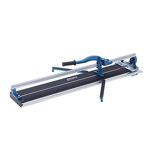 Image of Tile Cutter, KATSU 40 Inch 1000mm Professional Manual Tile Cutter with Single Slide Rail and Laser Guide, Aluminiun Base, for Precision Cutting Porcelain Tiles 347754