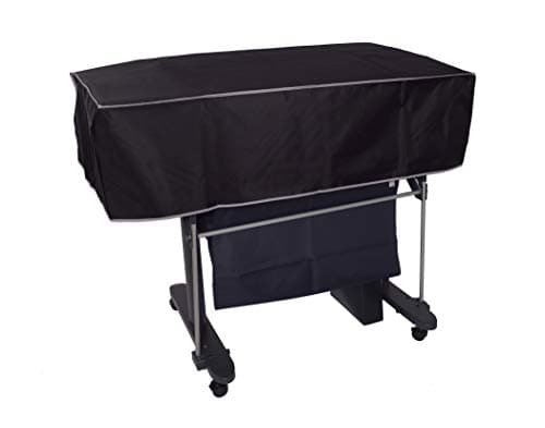 Image of The Perfect Dust Cover LLC Black Nylon Short Cover for HP DesignJet T1700dr 44-in PostScript Printer, Anti-Static and Waterproof, Dimensions 70.9''W x 27.4''D x 14''H