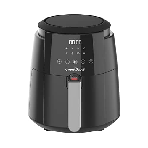 Image of Drew&Cole Air Fryer 4L - 8-in-1 Digital Air Fryer - 4 Litre Capacity - 8 Pre-Set Programmes - Cook with Less Oil & Fat - Easy Cooking - Ideal Kitchen Appliance for Smaller Families & Couples