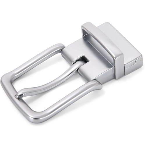 Image of Nelbons Belt Buckle, Men's Alloy Single Prong Rectangular Pin Buckle Replacement buckle